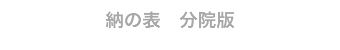 納の表　分院版